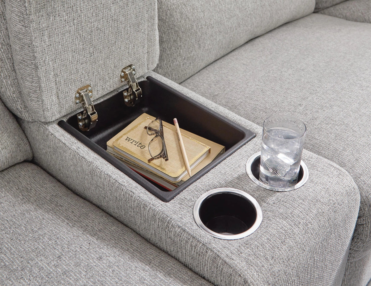 Acklen Place Power Sectional Reclining Sofa with Storage Console