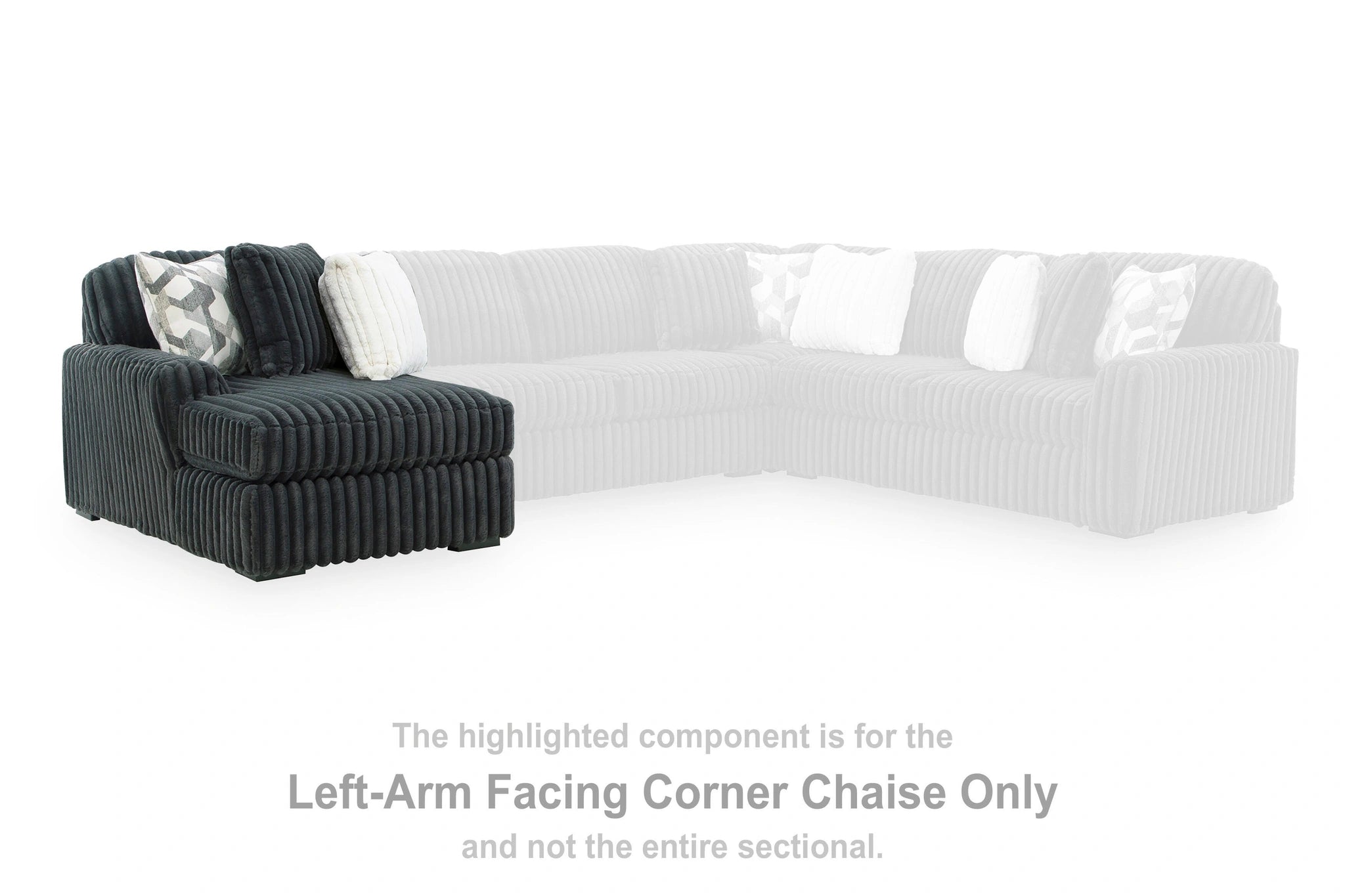 Midnight-Madness Sectional with Chaise