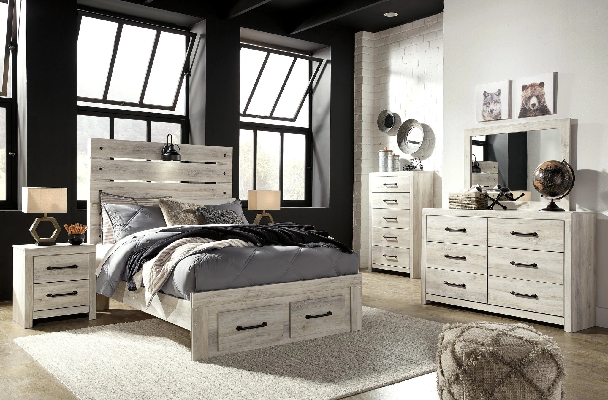 Cambeck Bed with 2 Storage Drawers