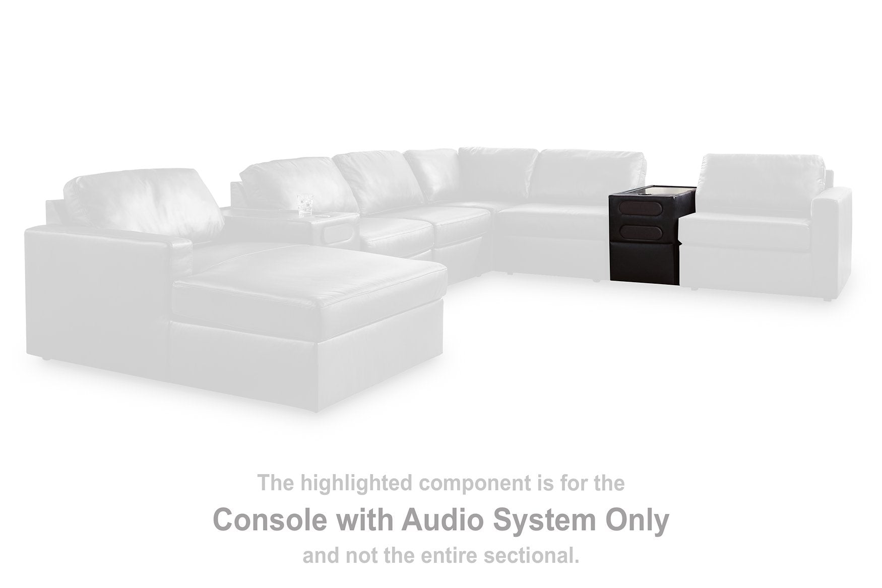 Modmax II Sectional with Chaise and Audio Consoles