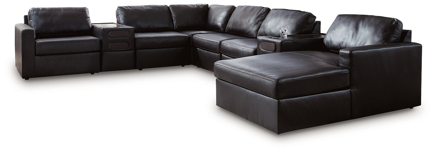 Modmax II Sectional with Chaise and Audio Consoles