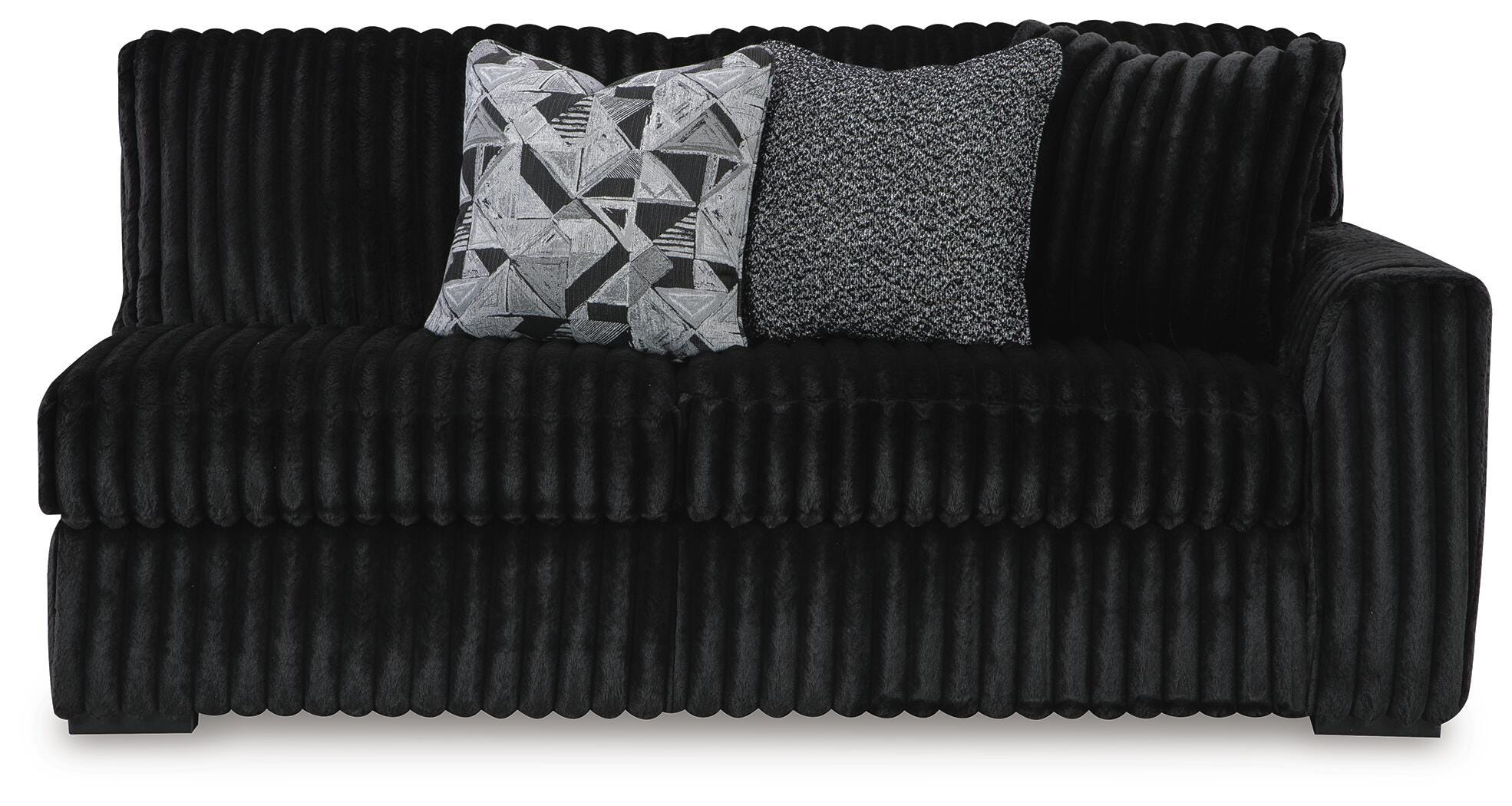 Midnight-Madness Sectional with Chaise