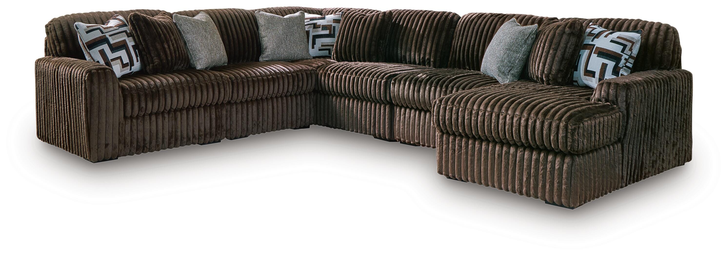 Midnight-Madness Sectional with Chaise