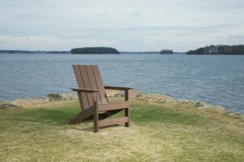 Emmeline Outdoor Adirondack Chairs with Tete-A-Tete Connector