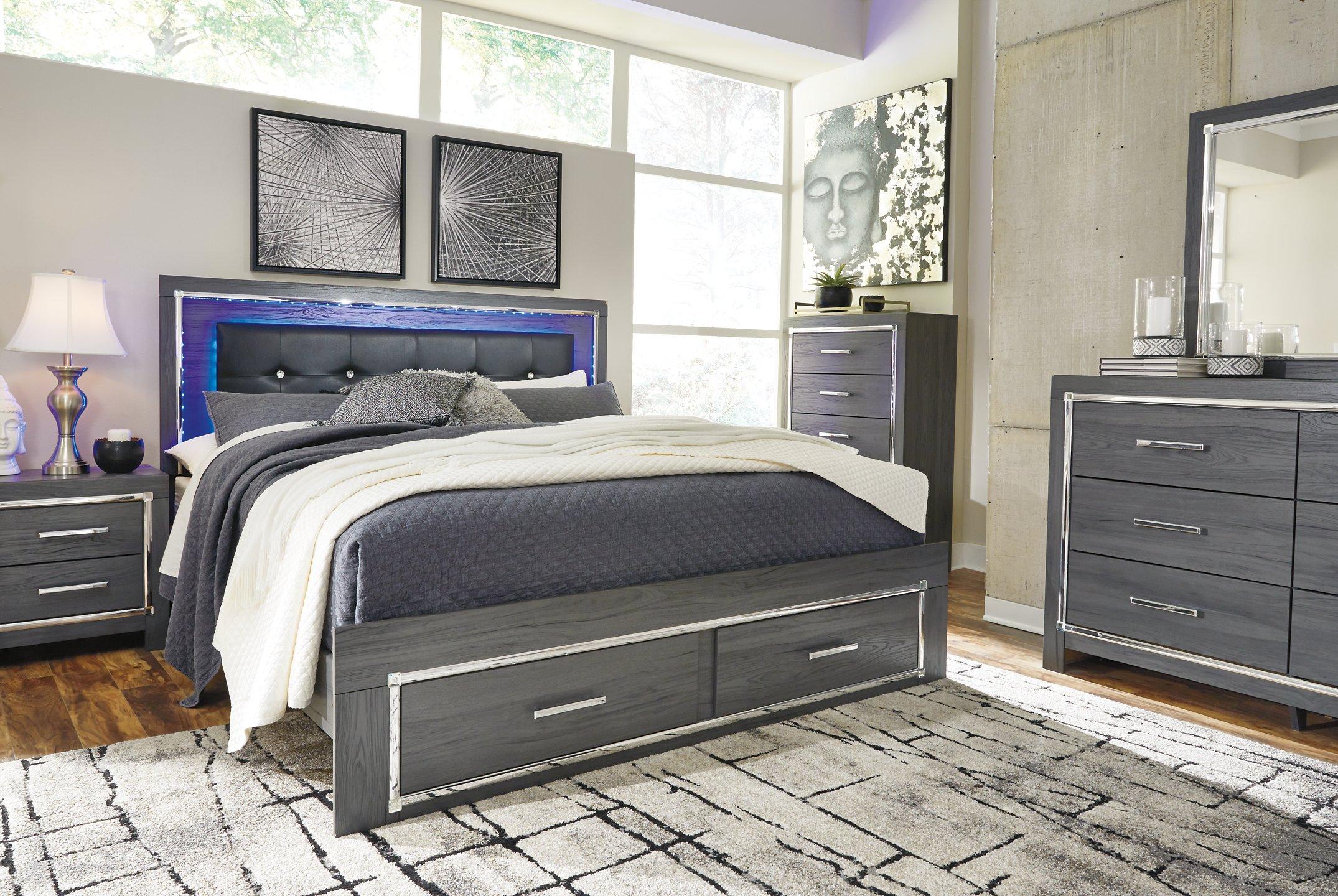 Lodanna Bed with 2 Storage Drawers